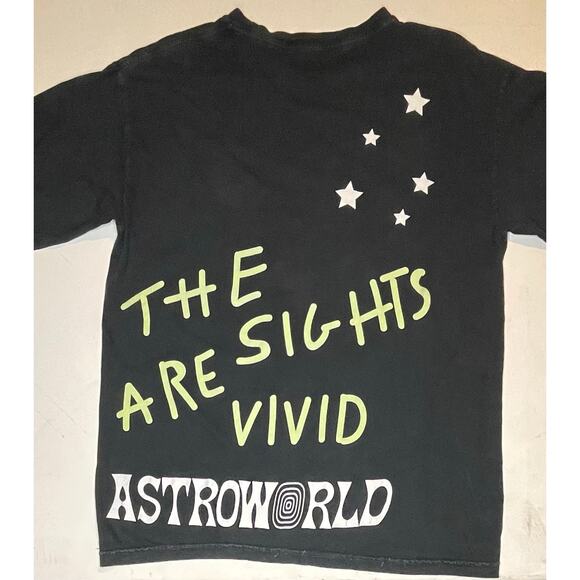 Travis Scott Astroworld “Enjoy The Ride” Long Sleeve Graphic Tee Black Sz Medium - Picture 6 of 6